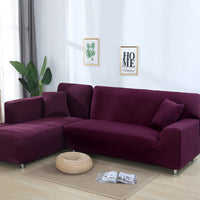 HKM-724371 Floral Modern Polyester Slipcover for Double Seat Sofa with Geometric Pattern
