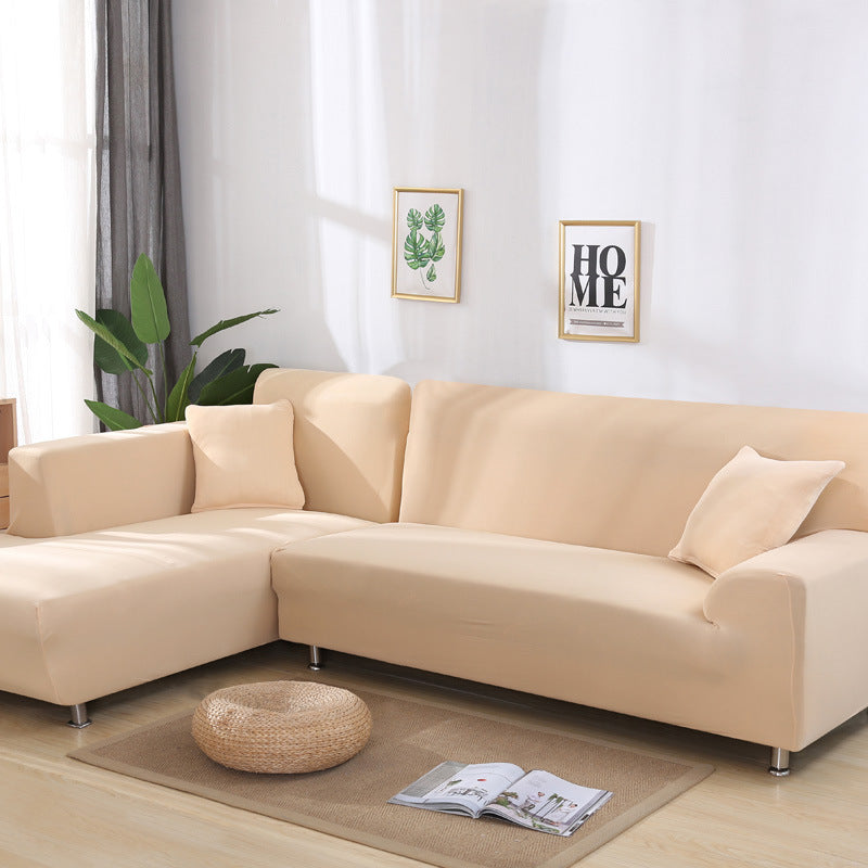 HKM-724371 Floral Modern Polyester Slipcover for Double Seat Sofa with Geometric Pattern
