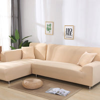 HKM-724371 Floral Modern Polyester Slipcover for Double Seat Sofa with Geometric Pattern