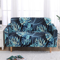 HKM-724371 Floral Modern Polyester Slipcover for Double Seat Sofa with Geometric Pattern