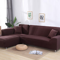 HKM-724371 Floral Modern Polyester Slipcover for Double Seat Sofa with Geometric Pattern