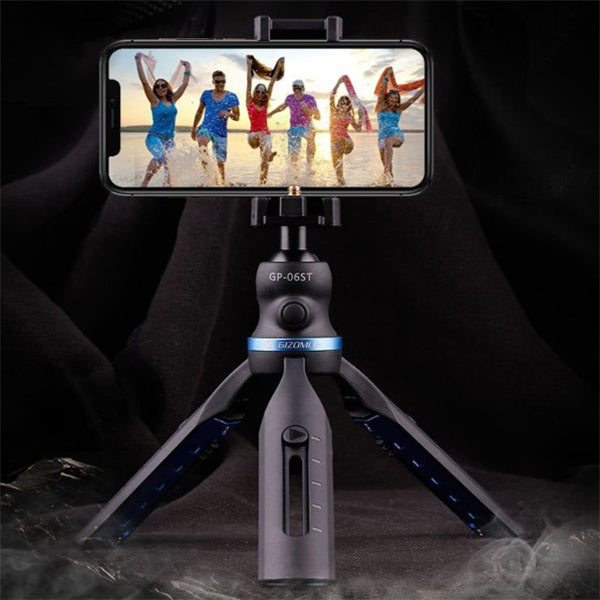 HKM-724371 Universal Desktop Tripod for Mobile Phones and Tablets, Compatible with iPhone and P30 Models, Adjustable Lazy Bracket, Plastic/Aluminum Alloy Material