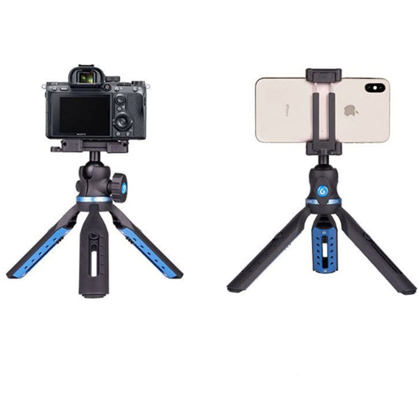 HKM-724371 Universal Desktop Tripod for Mobile Phones and Tablets, Compatible with iPhone and P30 Models, Adjustable Lazy Bracket, Plastic/Aluminum Alloy Material