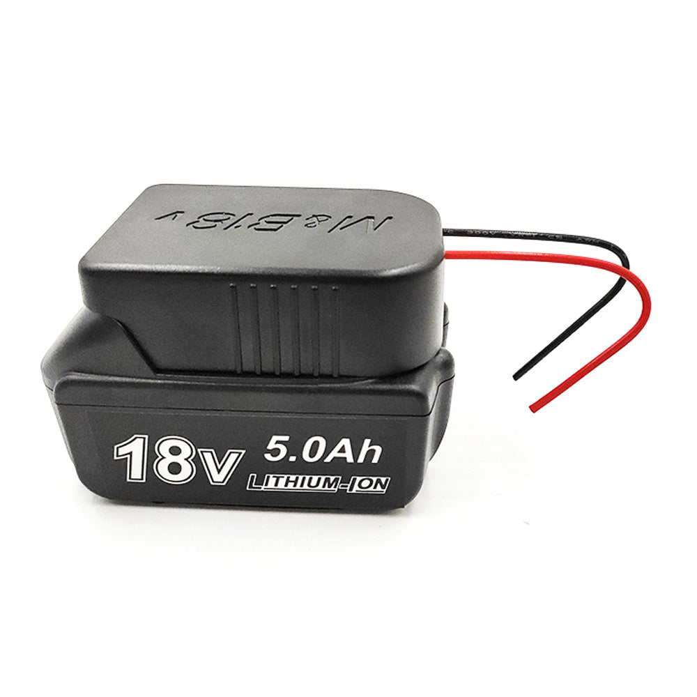 HKM-724499 DIY Cable Output Adapter for 18V Lithium Batteries – Compatible with Bosch BAT & Makita BL Series - Teflon Wire 12AWG