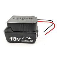 HKM-724499 DIY Cable Output Adapter for 18V Lithium Batteries – Compatible with Bosch BAT & Makita BL Series - Teflon Wire 12AWG