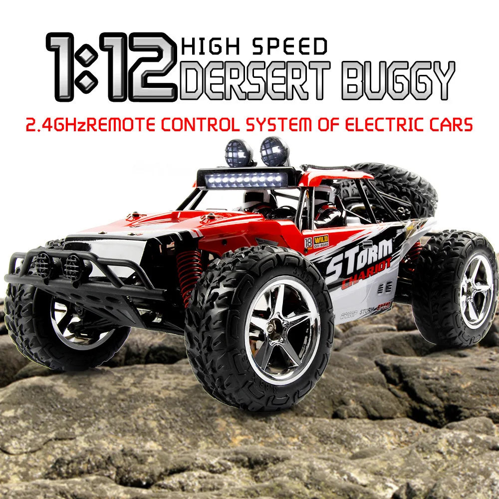 HKM-724563 High-Speed 1:12 4WD Off-Road Remote Control Car with Hydraulic Suspension and 30KM/H Speed