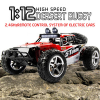 HKM-724563 High-Speed 1:12 4WD Off-Road Remote Control Car with Hydraulic Suspension and 30KM/H Speed