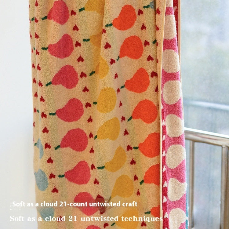 HKM-724563 Soft Absorbent Cotton Bath Towel in Milky White, Vintage Green, and Ginger Pear Variants - Available Individually or in Sets
