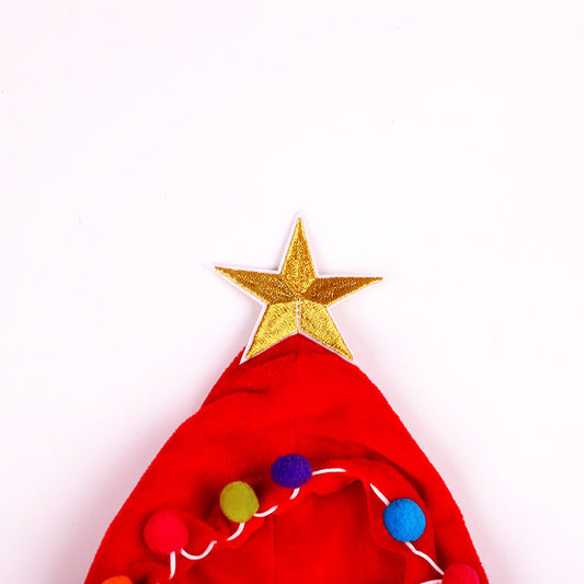 HKM-724755 Funny Christmas and Halloween Cat Cloak - Flannel Casual Wear in Red and Green, Sizes S M L