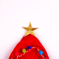 HKM-724755 Funny Christmas and Halloween Cat Cloak - Flannel Casual Wear in Red and Green, Sizes S M L