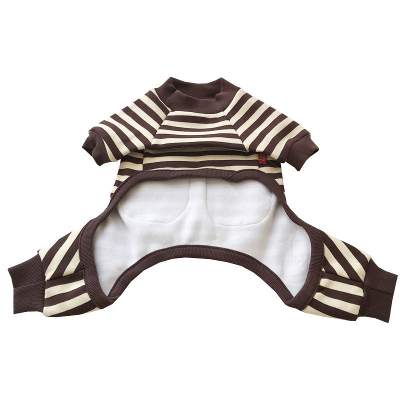 HKM-724819 Super Soft Four-Legged Sweater for Small Dogs and Cats in Black, Red, and Coffee