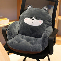 HKM-725139 Cartoon-Themed Plush Chair Cushion for Home and Office Decor, 55x35 cm