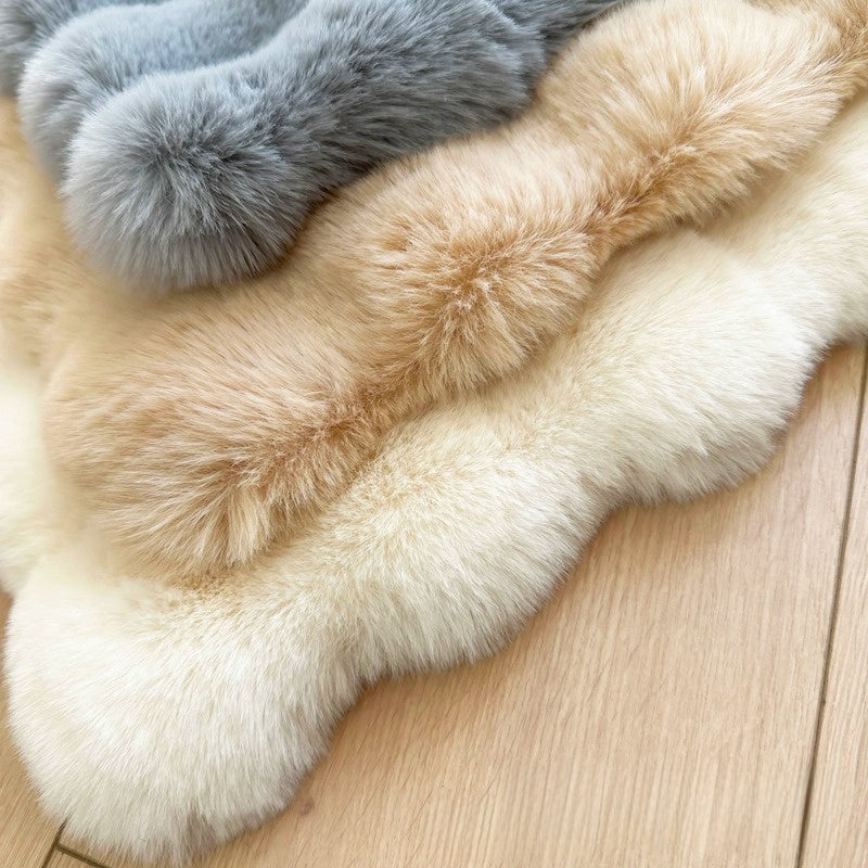 HKM-725203 Cozy Rabbit Plush Chair Cushion for Office and Home Use - Multiple Sizes Available