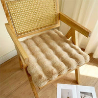 HKM-725203 Cozy Rabbit Plush Chair Cushion for Office and Home Use - Multiple Sizes Available