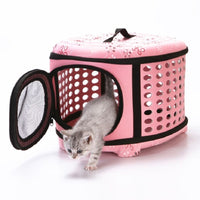 HKM-725331 Collapsible EVA Pet Backpack for Dogs, Breathable Design, 45x38x32cm, Available in Black, Pink, Champagne, Gray