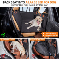 HKM-725331 Lengthened Vehicle-mounted Pet Mat for Dogs in Honeycomb Pattern - Black or Gray, 132x165 cm