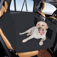 HKM-725331 Lengthened Vehicle-mounted Pet Mat for Dogs in Honeycomb Pattern - Black or Gray, 132x165 cm
