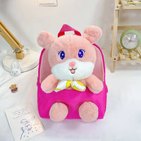 HKM-725395 Rainbow Horse Plush Backpack for Kids - 22x10x26CM, Animal Design, Perfect for School and Home Decoration