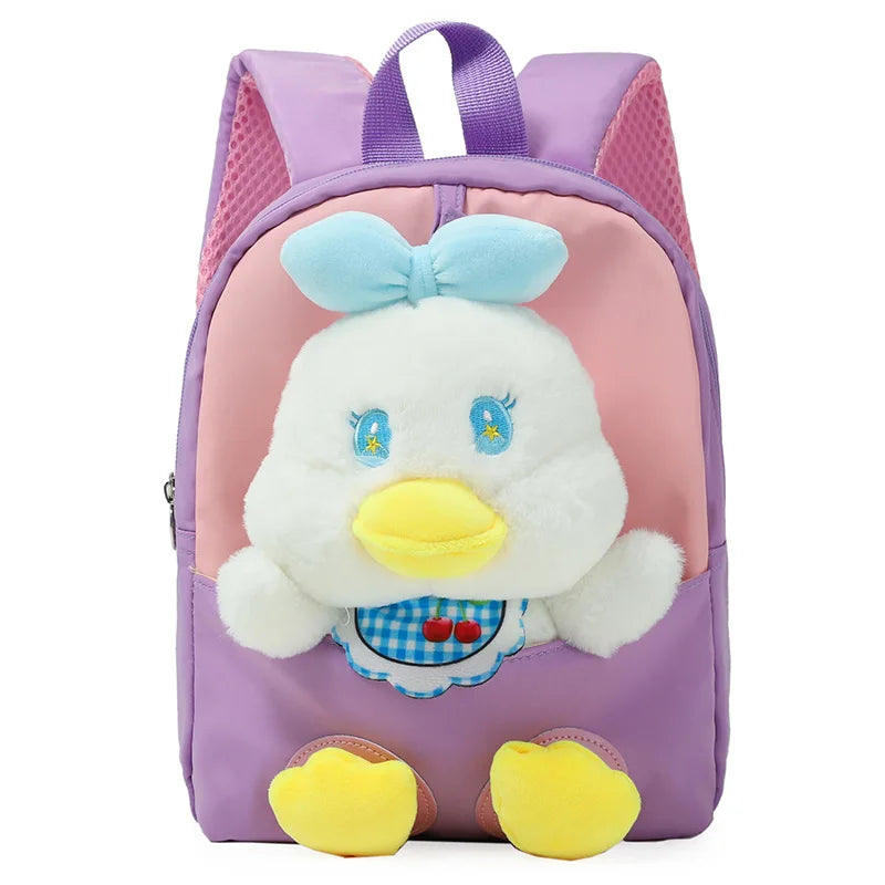 KTX-725395 Rainbow Horse Plush Backpack for Kids - 22x10x26CM, Animal Design, Perfect for School and Home Decoration