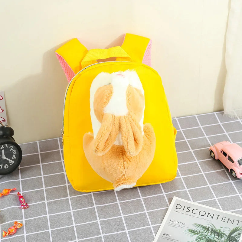 KTX-725395 Rainbow Horse Plush Backpack for Kids - 22x10x26CM, Animal Design, Perfect for School and Home Decoration