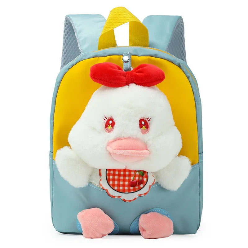 KTX-725395 Rainbow Horse Plush Backpack for Kids - 22x10x26CM, Animal Design, Perfect for School and Home Decoration