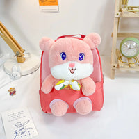 HKM-725395 Rainbow Horse Plush Backpack for Kids - 22x10x26CM, Animal Design, Perfect for School and Home Decoration