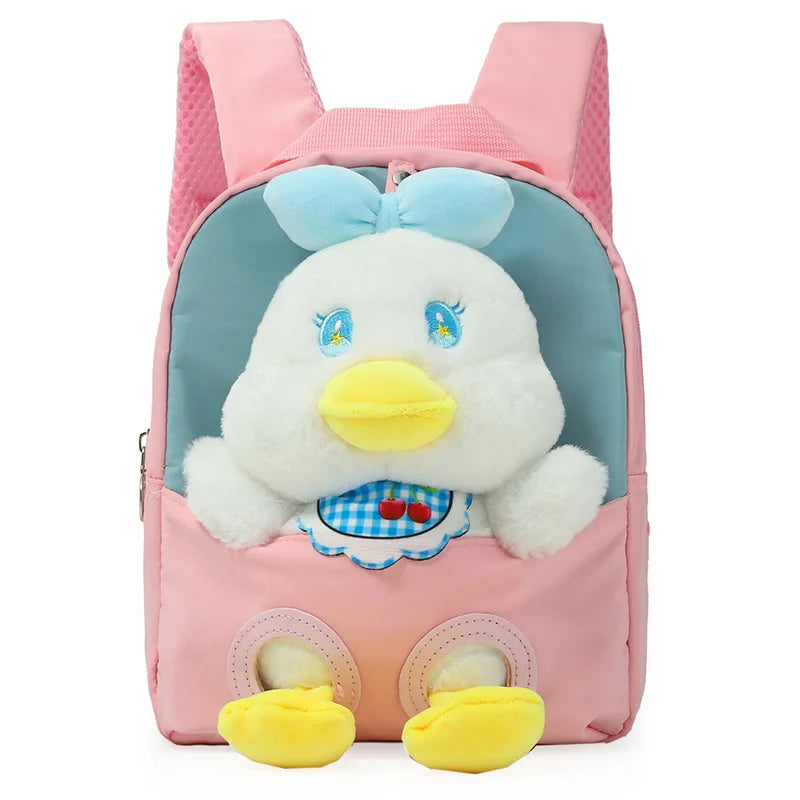 KTX-725395 Rainbow Horse Plush Backpack for Kids - 22x10x26CM, Animal Design, Perfect for School and Home Decoration