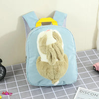HKM-725395 Rainbow Horse Plush Backpack for Kids - 22x10x26CM, Animal Design, Perfect for School and Home Decoration