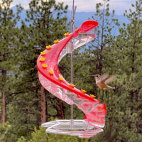 HKM-725395 Spiral Climbing Ladder Hummingbird Feeder - Durable Plastic Design, Unilateral & Bilateral Options