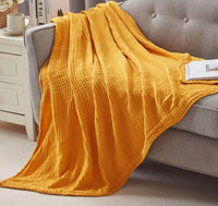 HKM-725459 Soft Cotton Muslin Thermal Blanket for Newborns - Portable Wearable Baby Quilt and Bed Cover