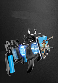 HKM-725523 Universal Mobile Game Controller for Smartphones - Lightweight ABS & Aluminum Alloy Design, Ergonomic Grip, No Vibration