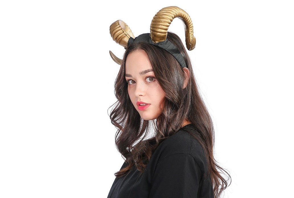 HKM-725587 Exaggerated Horn Antlers Headband for Halloween and Christmas Celebrations