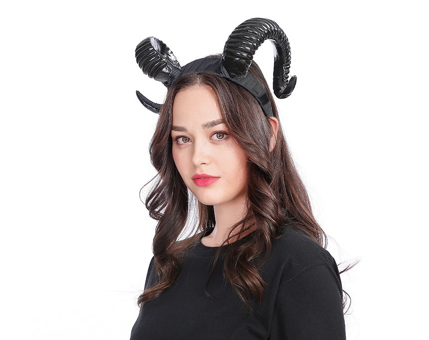 HKM-725587 Exaggerated Horn Antlers Headband for Halloween and Christmas Celebrations