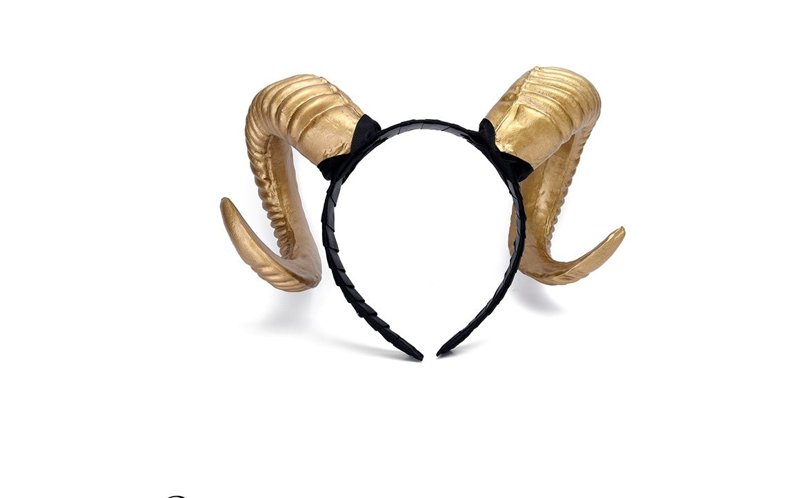 HKM-725587 Exaggerated Horn Antlers Headband for Halloween and Christmas Celebrations