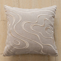 HKM-725587 New Chinese Minimalist Geometric Pattern Sofa Pillow Cases 45x45cm, Coffee Color Options