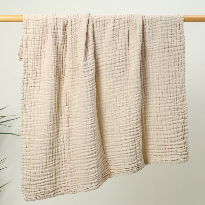 HKM-725715 Cotton 6-Layer Gauze Children's Blanket Scarf - Soft, Versatile, 105x105 cm