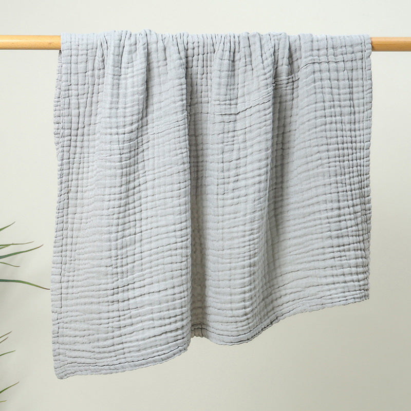 HKM-725715 Cotton 6-Layer Gauze Children's Blanket Scarf - Soft, Versatile, 105x105 cm