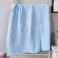 HKM-725715 Cotton 6-Layer Gauze Children's Blanket Scarf - Soft, Versatile, 105x105 cm