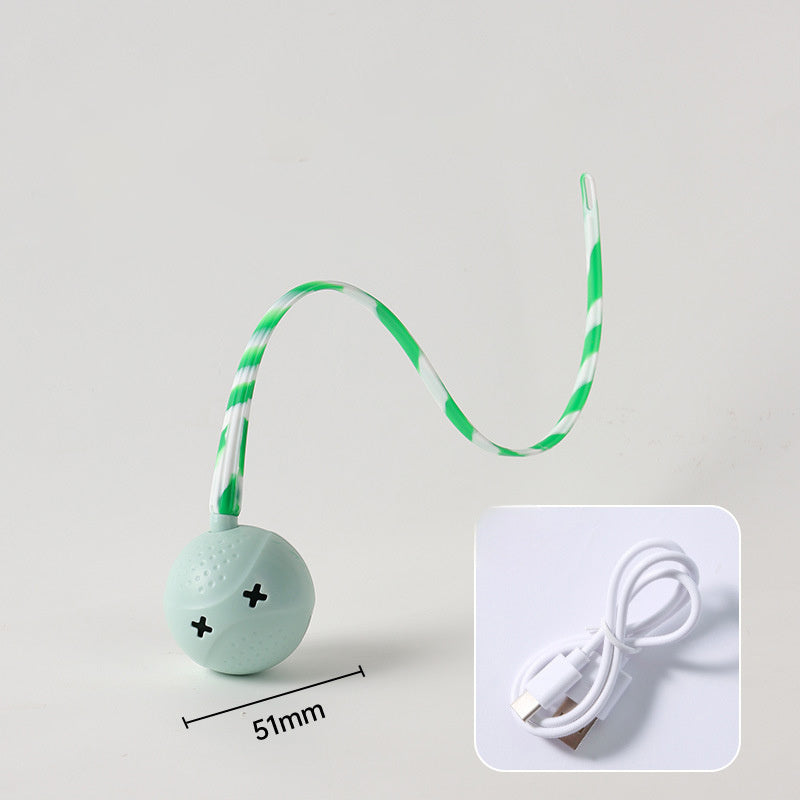 HKM-725907 Cat Ball Toys Interactive Electric Balls Pet Toy Motion Activate Ball Toy With Touch Sensor Pet Supplies Cat Playing Accessories