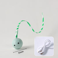 HKM-725907 Cat Ball Toys Interactive Electric Balls Pet Toy Motion Activate Ball Toy With Touch Sensor Pet Supplies Cat Playing Accessories