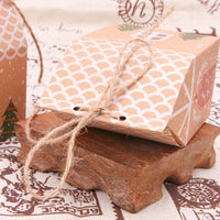 HKM-725907 House Shape Christmas Tree Cookie Bags - 5 Pack, Paper Gift Supplies, 7x5x10.5cm