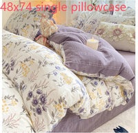 HKM-726099 Jacquard Yarn Cotton Mattress Cover Set with Cartoon and Floral Pattern, Available in Multiple Sizes