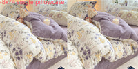 HKM-726099 Jacquard Yarn Cotton Mattress Cover Set with Cartoon and Floral Pattern, Available in Multiple Sizes