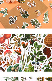 HKM-726227 Self-Adhesive Forest Mushroom Stickers for Celebrations and Crafting