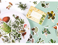 HKM-726227 Self-Adhesive Forest Mushroom Stickers for Celebrations and Crafting