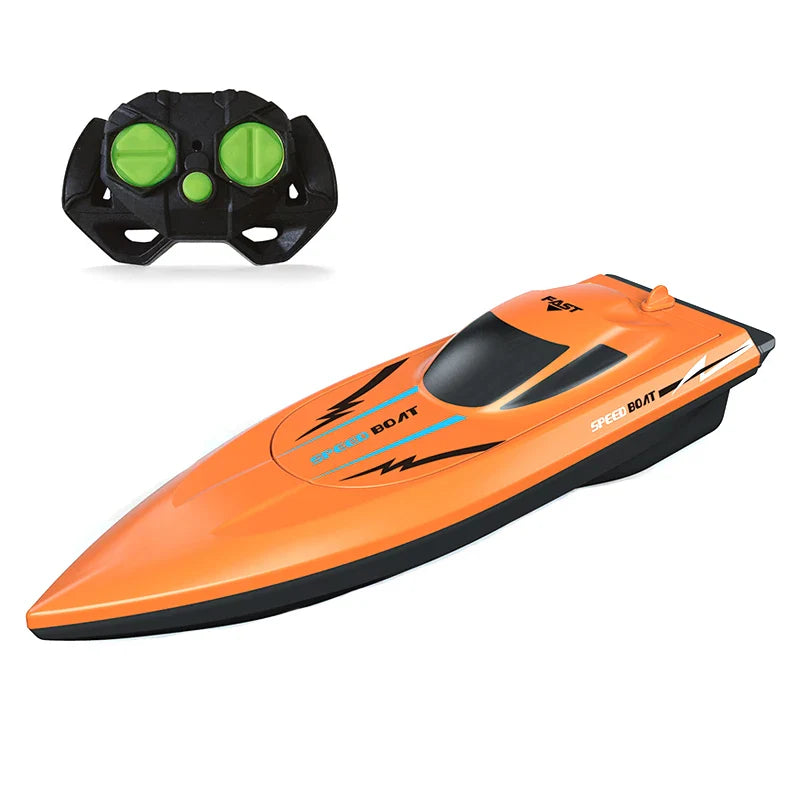 HKM-726291 Remote Control Mini Yacht Speed Boat - 4 Channel Electric Toy for Kids Ages 2 and Up