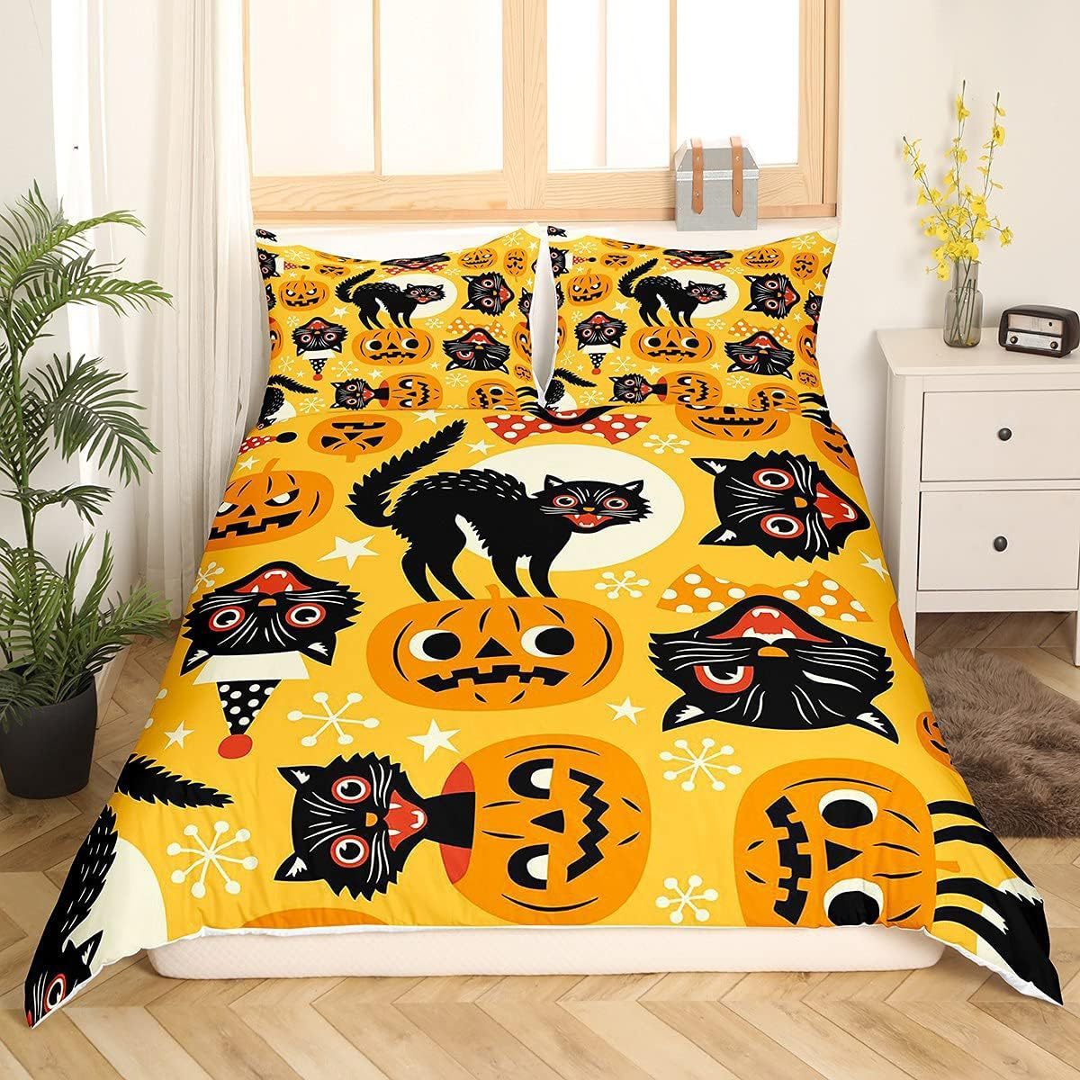 HKM-726291 Southeast Asian Style Cartoon Anime Three-Piece Quilt Cover Set with Bed Sheet and Pillowcase in Polyester Cotton