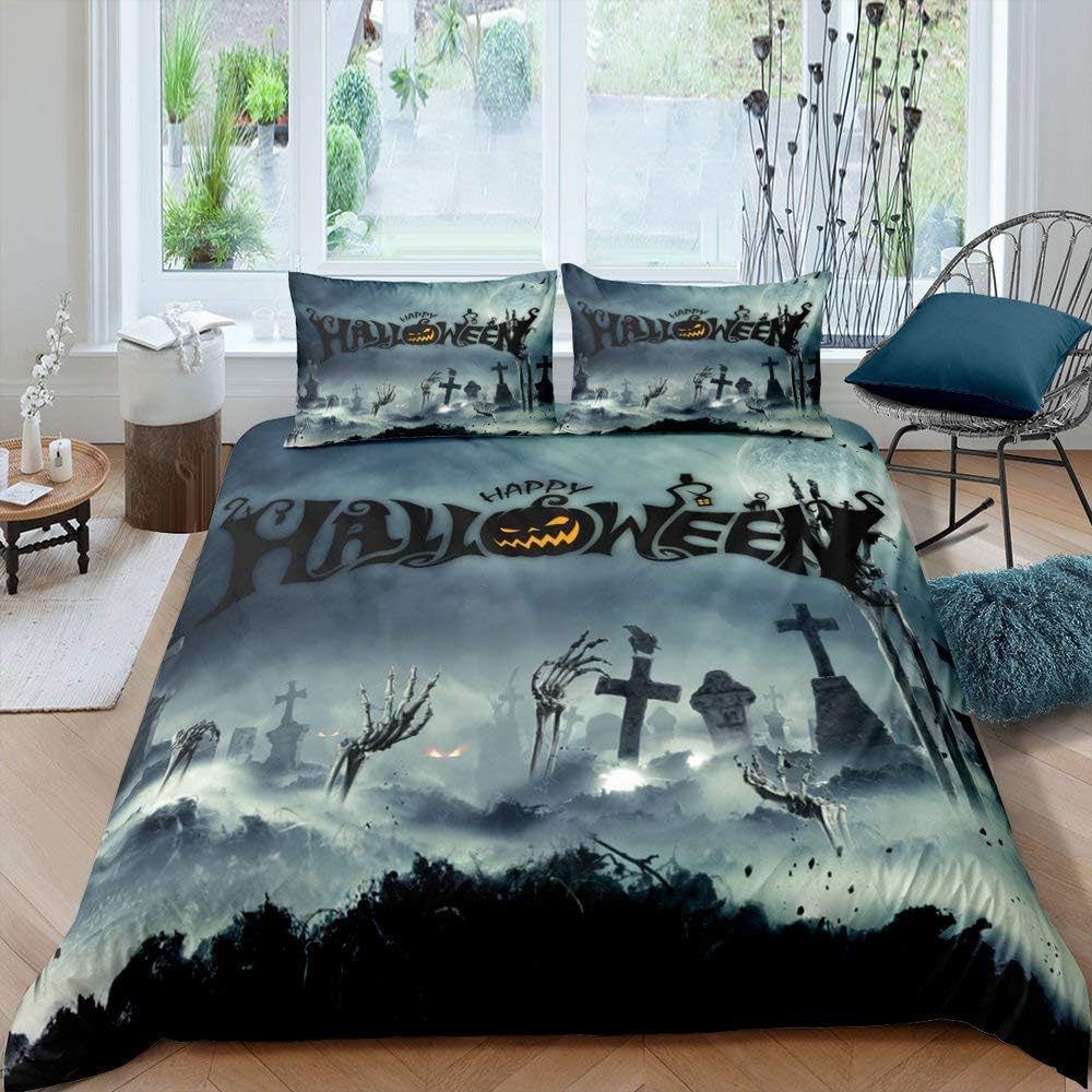 HKM-726291 Southeast Asian Style Cartoon Anime Three-Piece Quilt Cover Set with Bed Sheet and Pillowcase in Polyester Cotton