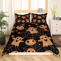 HKM-726291 Southeast Asian Style Cartoon Anime Three-Piece Quilt Cover Set with Bed Sheet and Pillowcase in Polyester Cotton