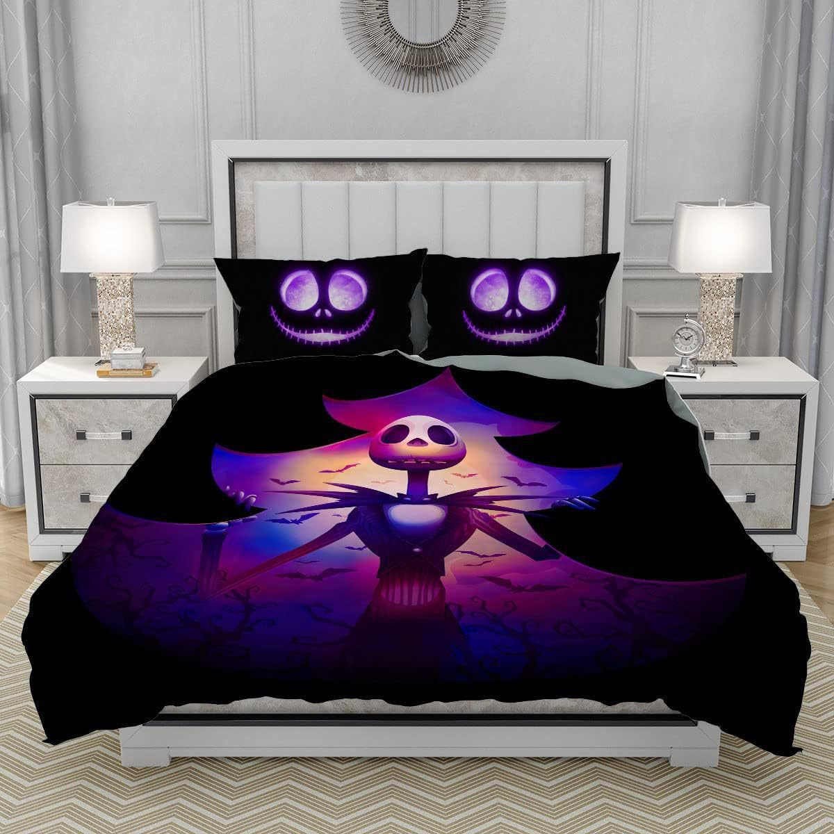 HKM-726291 Southeast Asian Style Cartoon Anime Three-Piece Quilt Cover Set with Bed Sheet and Pillowcase in Polyester Cotton